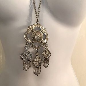 2/$12 Bold Gypsy Silver Necklace